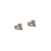 TU Y YO - pendientes perla y circonita 10x12mm